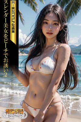 SS-Paradise スレンダー美女をビーチでお誘い２ AI美女グラビア写真集